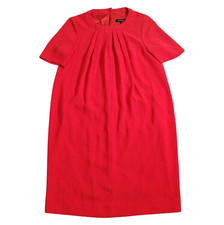 Jaeger Dress Size 14 Red Midi