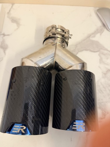 Carbon fibre twin exhaust - carbon,
