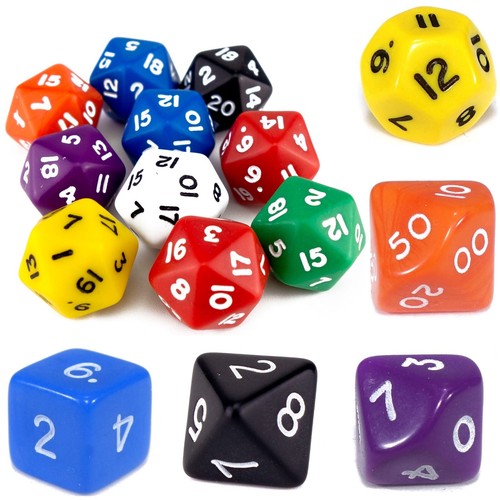 Poly dice x10 pack - poly,