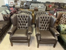 Pair Of Chesterfield Brown