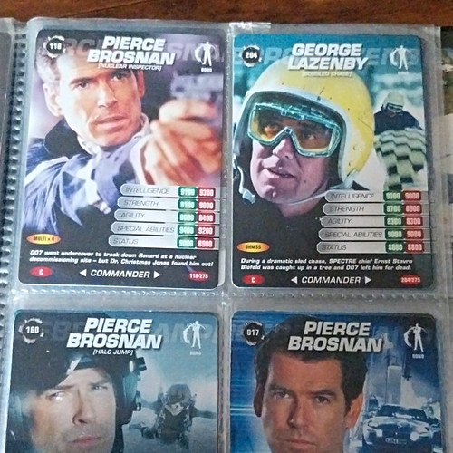 007 spy card collection - spy,