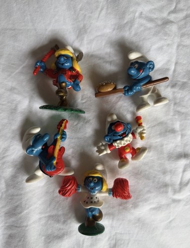 Vintage mcdonalds smurfs happy - mcdonalds,