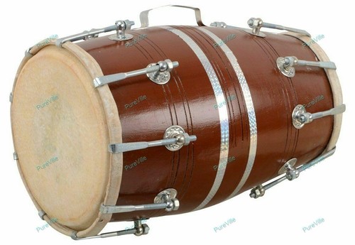 Wooden dholak folk indian - folk,