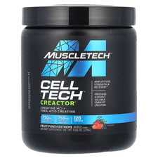 MuscleTech, Cell-Tech Creactor, Fruit Punch Extreme, Expiry:  03/2027