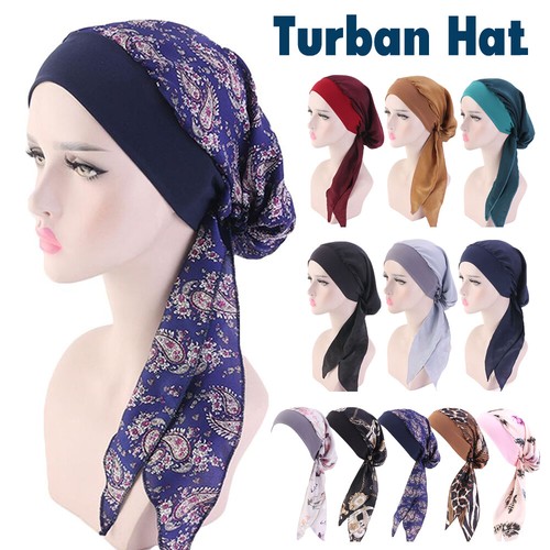 Pre tied turban - 1/2x, hat