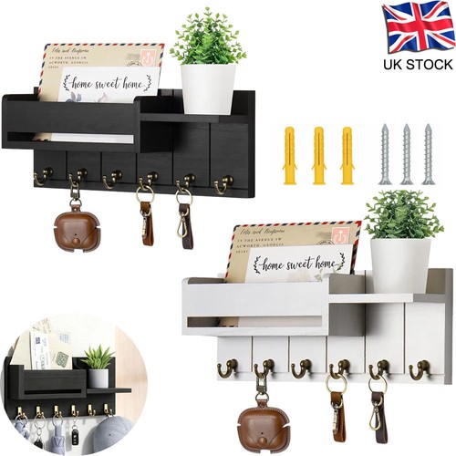 Wall mounted key holder with - key, 6