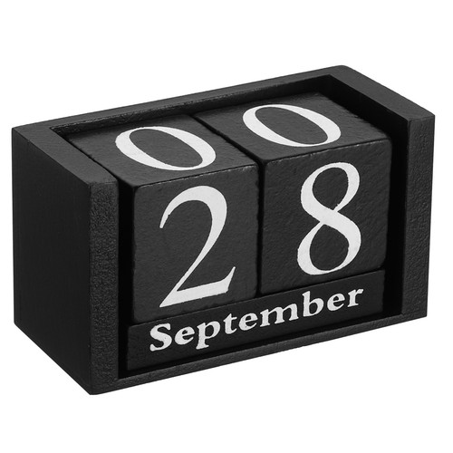 Vintage wood block perpetual - block,