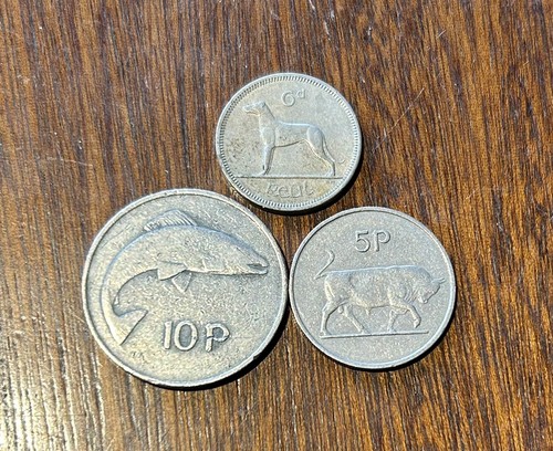 Bundle irish coins 1960 s - coins, 1960's