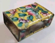 Antique Enamel Matchbox Holder