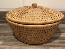 Vintage Round Wicker