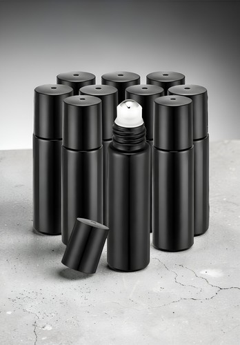 10ml empty black - black, glass