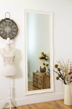 Extra Large Full Length White Wall Mirror Antique Vintage 6Ft6x2Ft6 198cm X 75cm