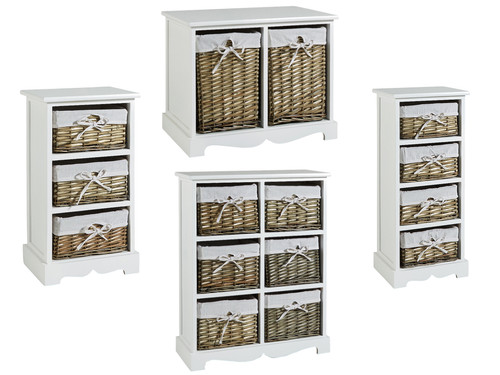 White wooden chest - chest, of