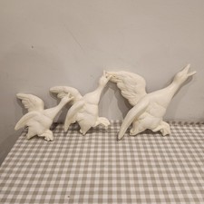 Vintage Trio Of wooden painted