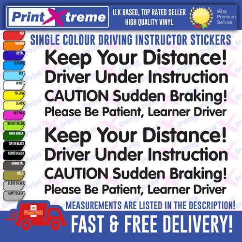Learner car stickers adi - car,