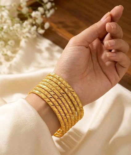 22k gold plated - indian, bangles