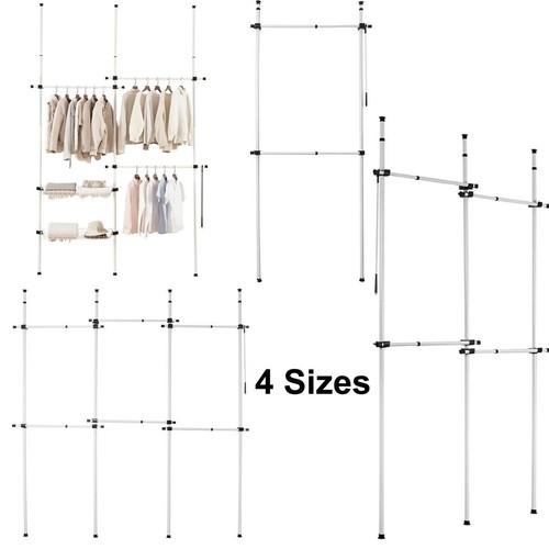Telescopic clothes rack - clothes,
