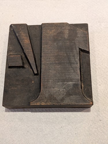 Vintage wooden letterpress