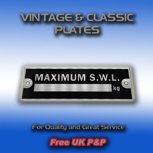 Swl weight plate for ramps - swl,