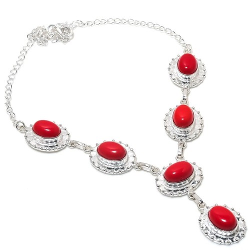 Red coral gemstone handmade - gemstone,