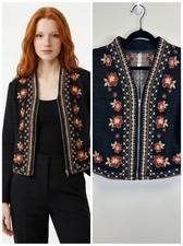 Embroidered Charcoal Jacket