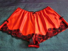 Red Satin French Knickers XXL