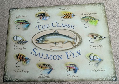 Classic salmon fly - fly, wall
