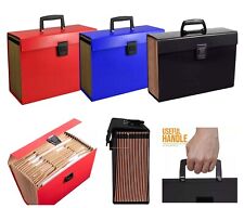 A4 Expanding File Folder Box 13/19 Pocket Document Organiser Paper Storage Case