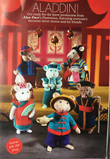 KNITTING PATTERN Alan Dart Aladdin 6 pantomime mice 15cm tall mouse toy DK toys