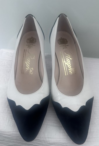Rayne white leather navy suede - rayne,