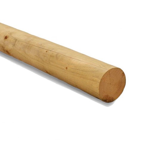 Round fence rail 100mm - rail,
