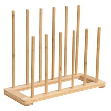 6 Pair Bamboo Welly Boot Rack