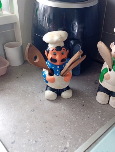Vintage pig chef ceramic - pig,
