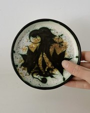 Celtic Pottery Newlyn Cornwall Round Phoenix Design Pin Dish 12.5cm Studio