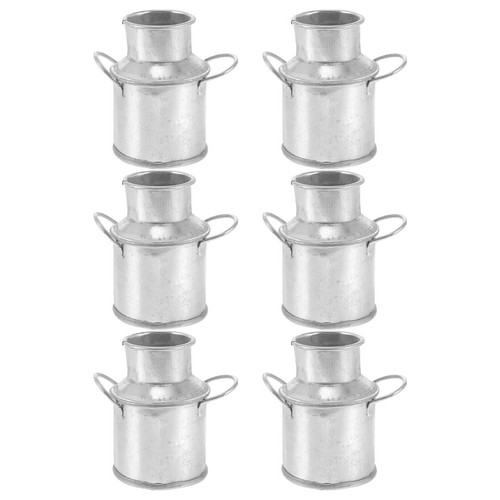 6pcs small metal buckets - 6pcs,