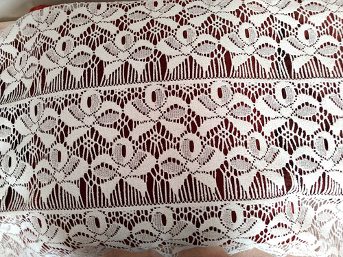 Vintage lace curtain panel - lace,