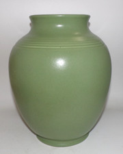 Large Pearsons Of Chesterfield Art Deco Vase Ribbed 2.9kg 10.5" High