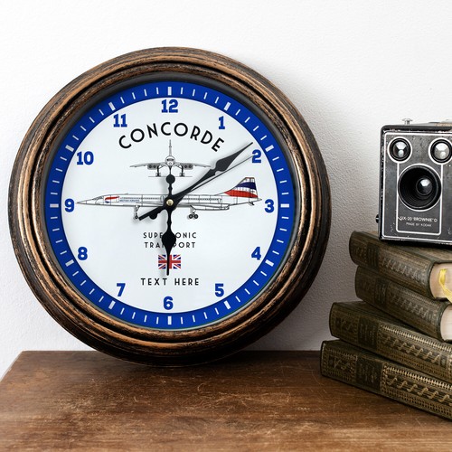Concorde clock personalised - concorde,