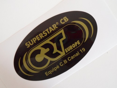 Crt superstar radio sticker - cb,