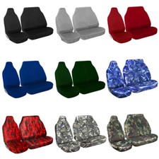Heavy Duty Waterproof 2+1 Van Seat Covers Black Grey Red Blue Green Camouflage