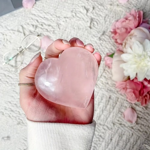 One heart shaped - one, quartz