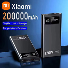 Xiaomi 200000mAh Power Bank 120W Fast Charging Battery with LED Display