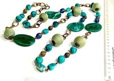 Long Large Green Blue Gold