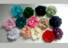 2 Small 2" Fabric Flower.Voile