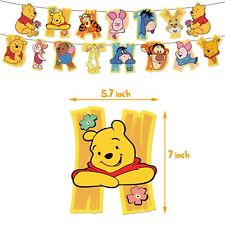 Lovely Disney Winnie The Pooh Banner Birthday Party Bunting Flag Decoration