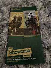 Signed Cheltenham Showcase Meeting 16/10/09 by Nigel Twiston Davies Racecard
