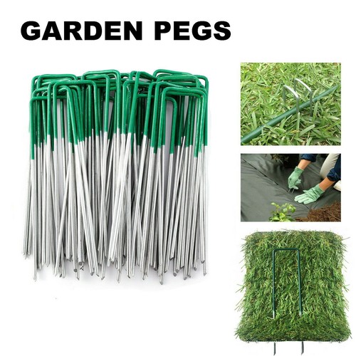 Weed fabric galvanised staples - weed,
