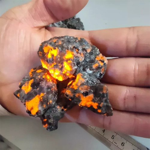 Natural yooperlite flame - yooperlite,