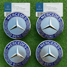 Blue Mercedes Benz  CLS 2009 Diesel Coupe  Alloy Wheel Centre Caps 75mm Set of 4