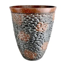 Rustic Stone Look Planter 45.6cm Tall Brown Single/2/4 Packs